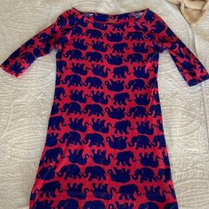 Elephant blue and pink long sleeve Lilly